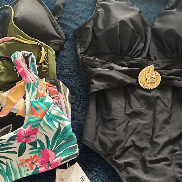 I.AM.GIA Black Swimsuit with Decorative Buckle - Picture 1 of 2